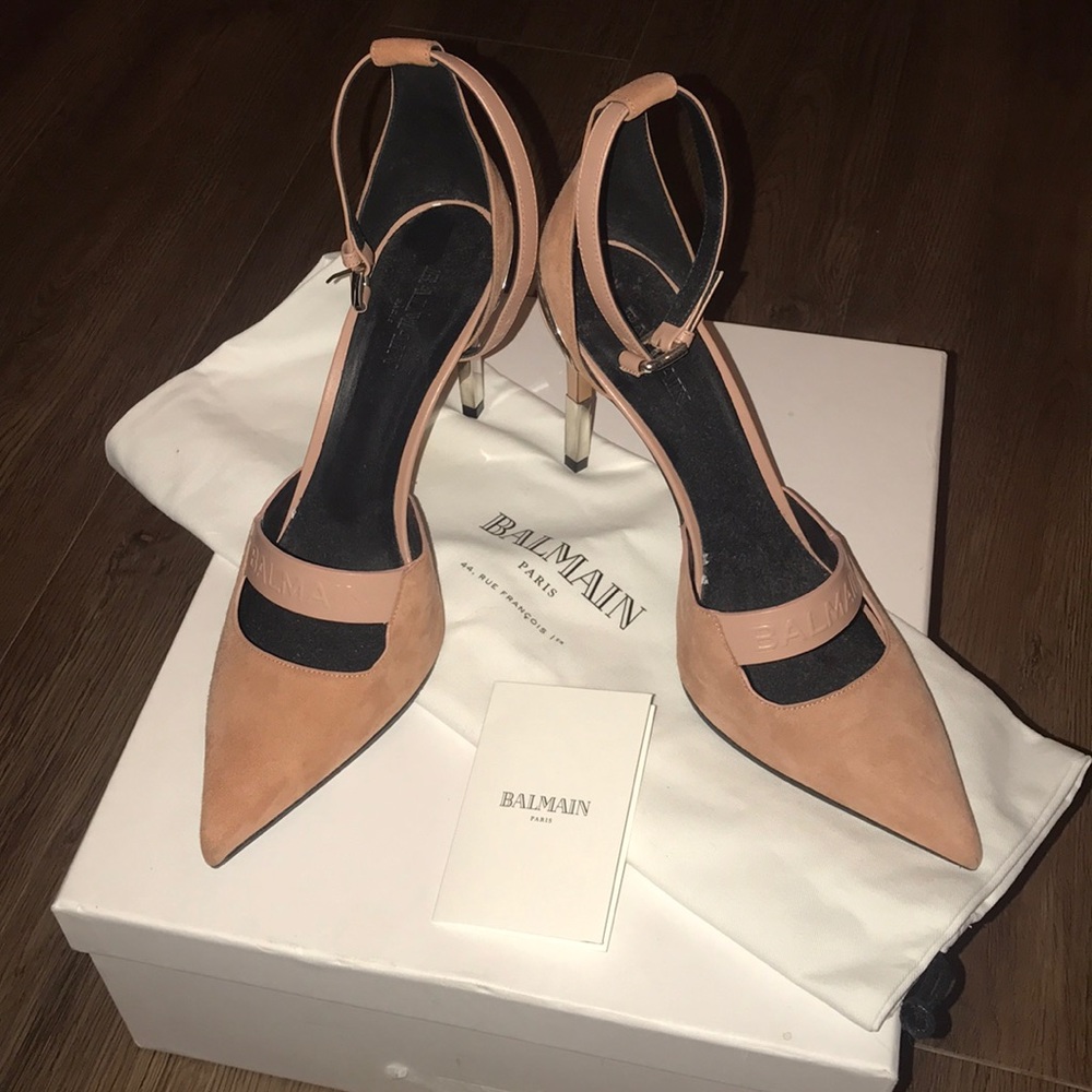 Balmain Suede Heels